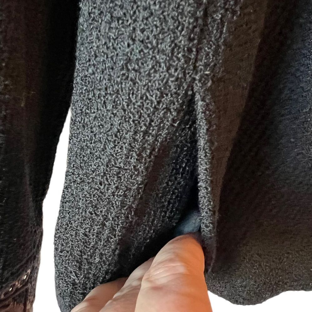 St John Knits Couture Caviar Black Brown Cord Sequin Blazer Jacket - Picture 9 of 12